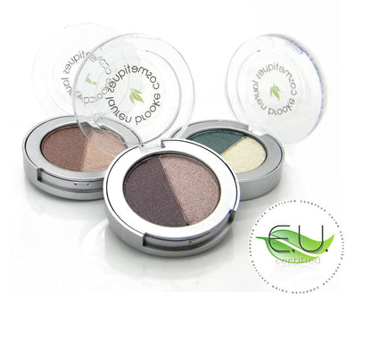 Lauren Brooke Cosmetiques Pressed Eyeshadow Duo – Natural Taupe Tahiti | Organic, Cruelty-Free Makeup