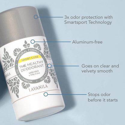 Lavanila Aluminum Free Deodorant: Sport Luxe + Vanilla Lavender, 2oz — Vegan & Cruelty-Free