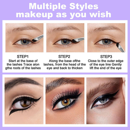 LAVONE Eyeliner Set — Waterproof 3-in-1 Gel, Liquid, and Angled Brush