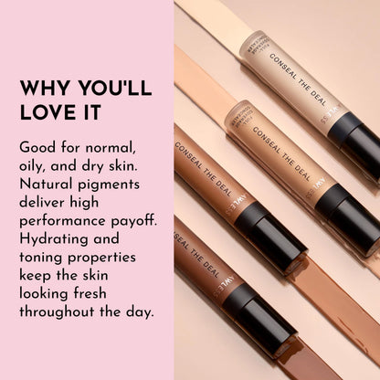 LAWLESS Conseal The Deal Lightweight Longwear Concealer – Cream Puff with Antioxidants & Caffeine