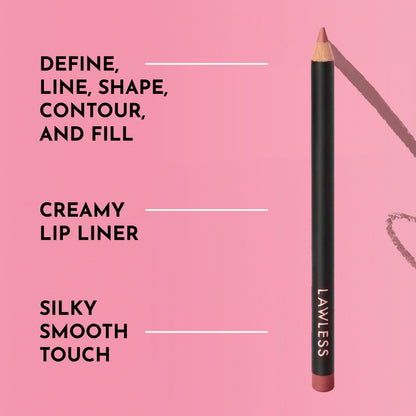 Lawless Forget the Filler Definer Liner Rosewood | Creamy Lip Pencil by LAWLESS