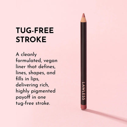 Lawless Forget the Filler Definer Liner Rosewood | Creamy Lip Pencil by LAWLESS