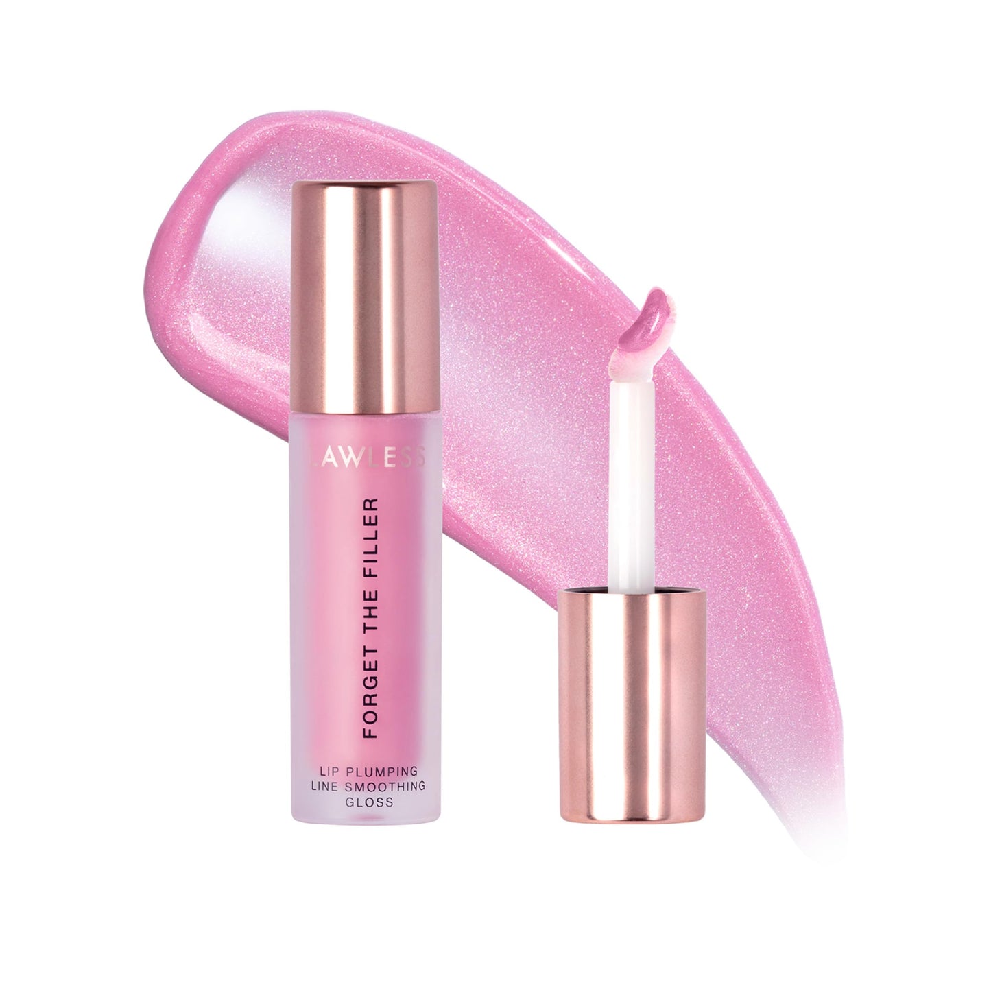 LAWLESS Forget the Filler Lip Plumper Gloss – Daisy Girl | Premium Hydrating Lip Shine
