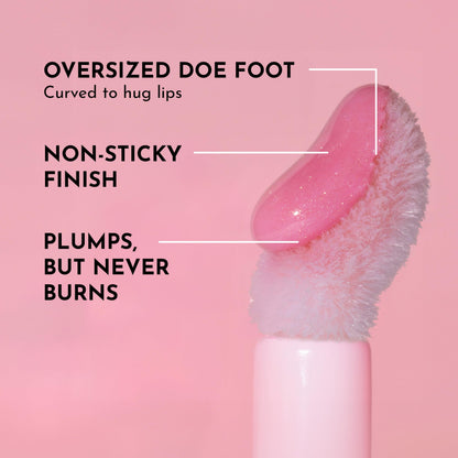 LAWLESS Forget the Filler Lip Plumper Gloss – Daisy Girl | Premium Hydrating Lip Shine