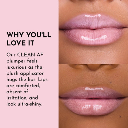 Lawless Forget the Filler Lip Plumping Gloss - Strawberry Milkshake (0.11 oz) | Vegan, Cruelty-Free, Hydrating Shine