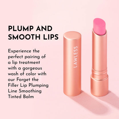 LAWLESS Forget the Filler Lip Plumping Balm – Baby Doll Pink, 0.09 oz