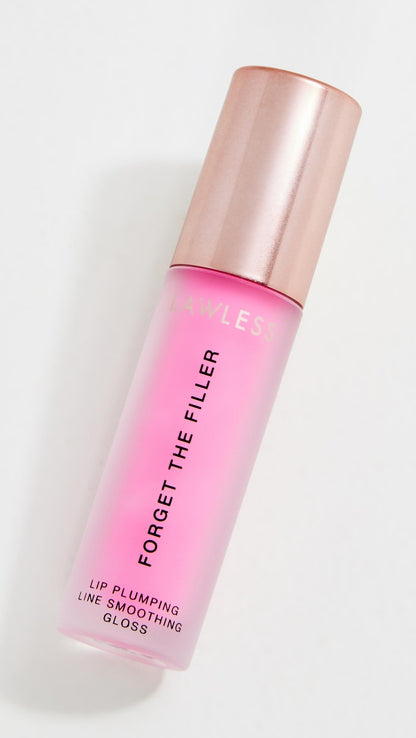 Lawless Forget the Filler Lip Plumper Line Smoothing Gloss — Daisy Pink | Premium Vegan Cruelty-Free Lip Gloss 0.11 oz
