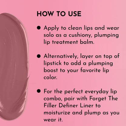 LAWLESS Forget the Filler Lip Plumping Tinted Balm in Whisper | Hydrating Cushiony Color