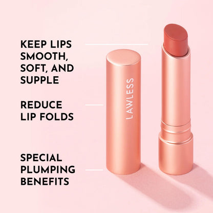 LAWLESS Forget the Filler Lip-Plumping Balm – Georgie Tint, 0.09 oz