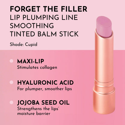 LAWLESS Forget the Filler Lip Plumping Line-Smoothing Tinted Balm in Cupid, 0.09 oz