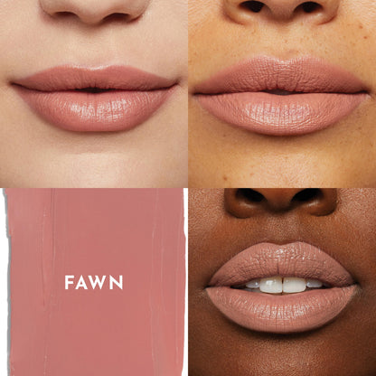 Lawless Forget the Filler Lip-Plumping Satin Lipstick – Fawn (0.1 oz)