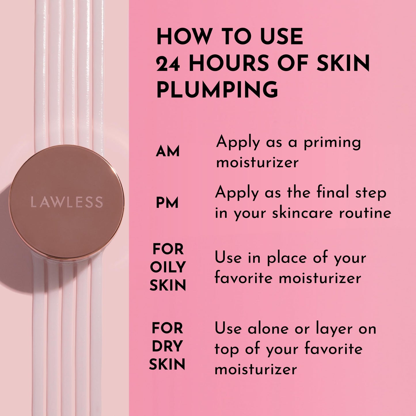 Lawless Forget the Filler Skin-Plumping Cream | Prime, Plump & Smooth | 1.7 oz
