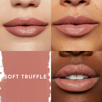 Lawless Forget the Filler Lip-Plumping Satin Lipstick Soft Truffle
