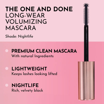 LAWLESS The One & Done Volumizing Mascara – Clean, Long-Wear Formula in Sunset Peach & Black