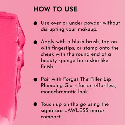 Lawless Pinch My Cheeks Soft-Blur Cream Blush – Cherry Pie