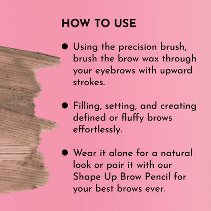 LAWLESS Hold Up Soft Set Brow Wax – Creamy, Flexible Tint for Light Medium Brown Brows (0.23 oz)