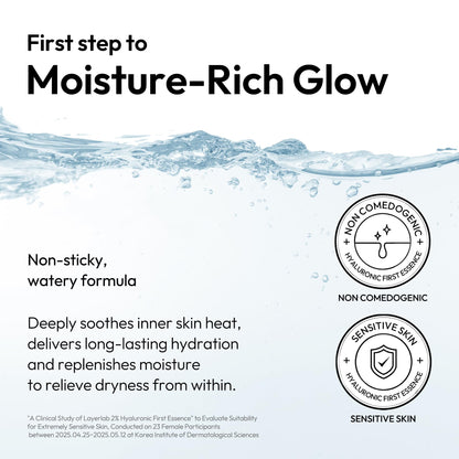 LAYERLAB Hyaluronic First Essence with PDRN & Peptides | 2% Triple HA Hydration