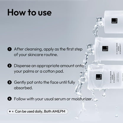 LAYERLAB Hyaluronic First Essence with PDRN & Peptides | 2% Triple HA Hydration