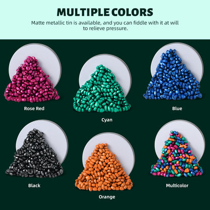 LCVUUK Fidget Toys for Adults – Cyan Ferrite Rocks Desk Toy, Stress Relief & Gift Idea