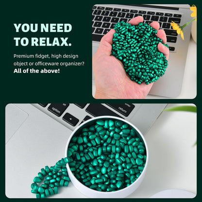 LCVUUK Fidget Toys for Adults – Cyan Ferrite Rocks Desk Toy, Stress Relief & Gift Idea