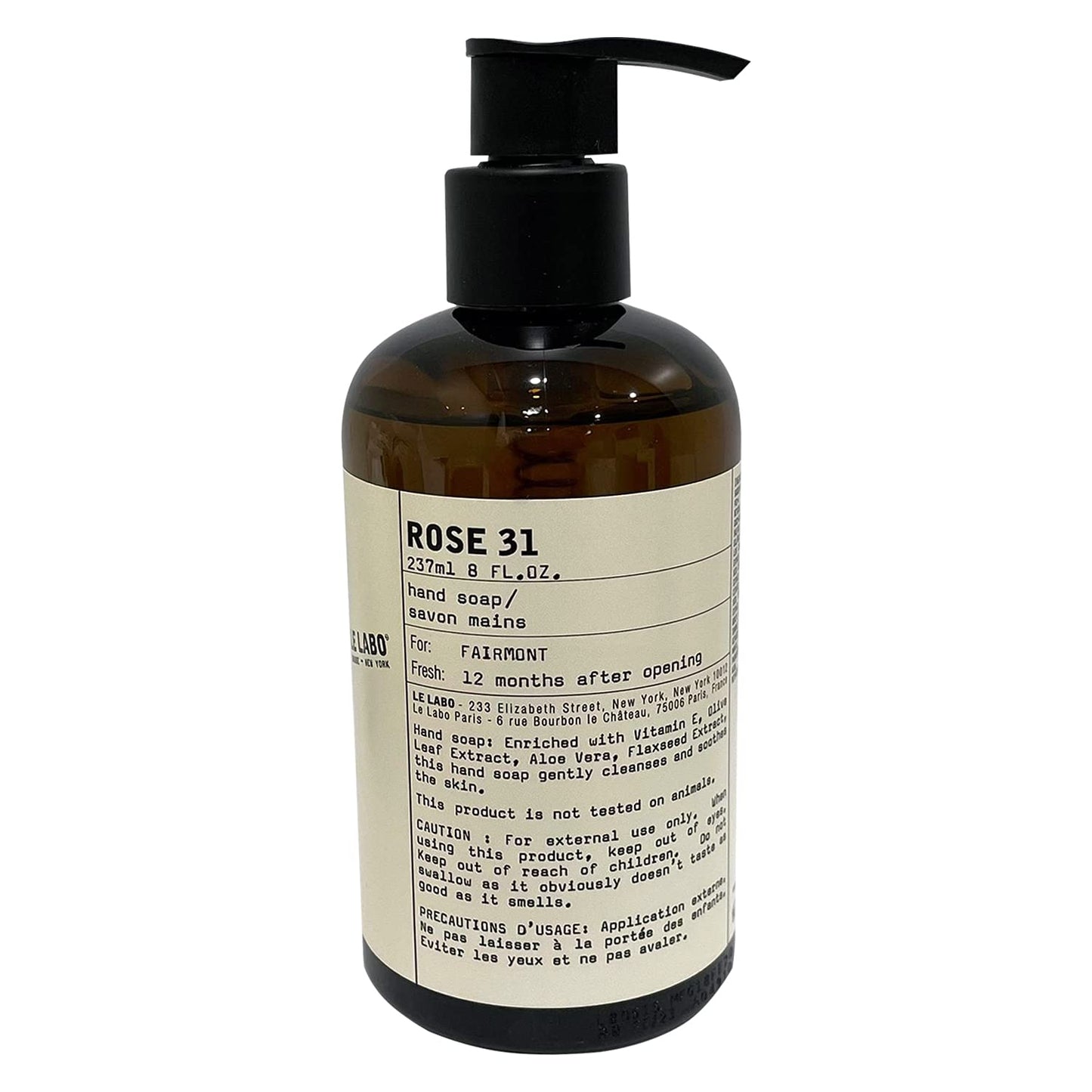 Le Labo Rose 31 Luxury Hand Soap – 8 oz Hand Wash