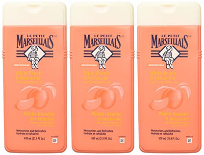 Le Petit Marseillais Extra Gentle Shower Gel – White Peach & Nectarine, pH-Neutral, 21.9 fl oz