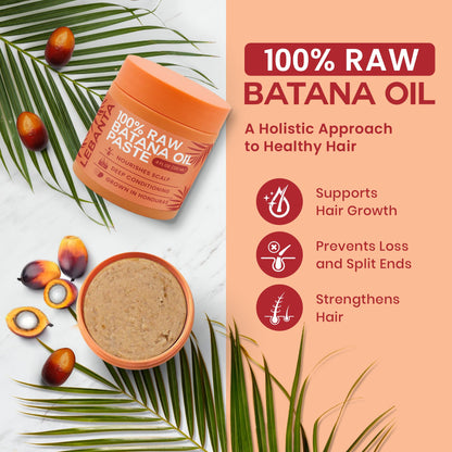 Lebanta Batana Oil for Hair Growth – 3-pack, 4oz Each, 100% Pure Organic Batana Oil from Honduras