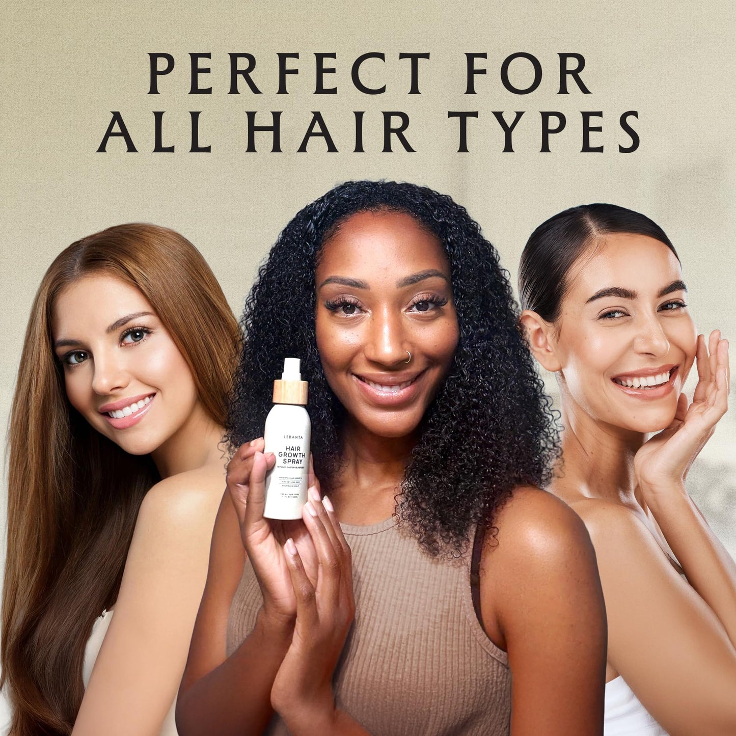 Lebanta Hair Growth Oil Spray — Organic, Non-Greasy Formula for Thicker, Stronger Hair (4 Fl Oz)