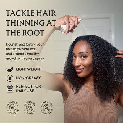 Lebanta Hair Growth Oil Spray — Organic, Non-Greasy Formula for Thicker, Stronger Hair (4 Fl Oz)