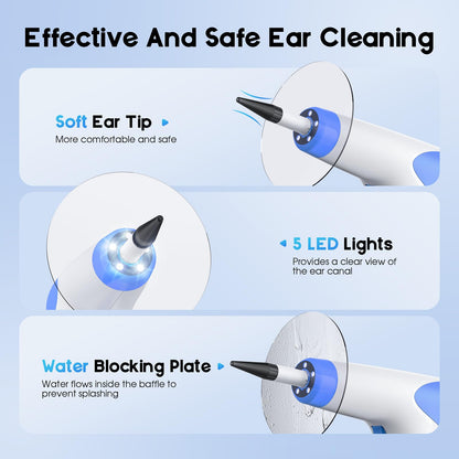 Lebbtl Ear Wax Removal Kit — 4 Modes, Digital Temperature Display, Safe Ear Irrigation System