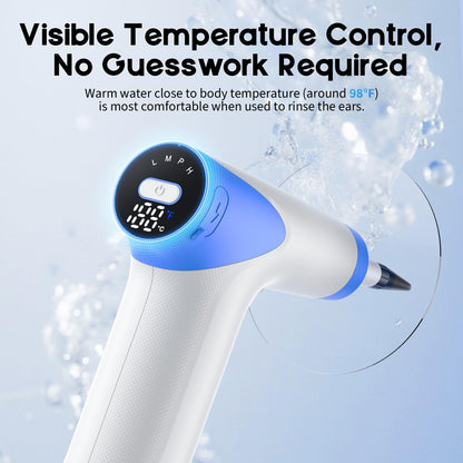 Lebbtl Ear Wax Removal Kit — 4 Modes, Digital Temperature Display, Safe Ear Irrigation System