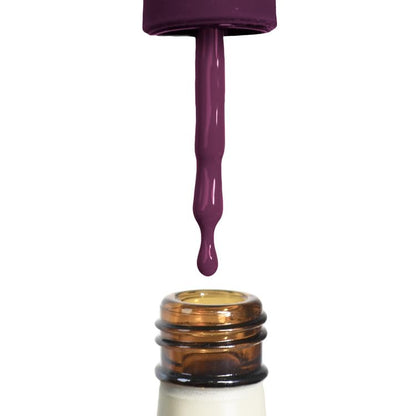 Lechat Gel Polish Antonella - Color & Top in One Coat, Dark Purple, High-Gloss