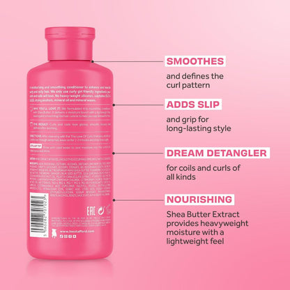 Lee Stafford For The Love Of Curls Conditioner – Anti-Frizz Moisturising Detangler for 2A–4C Hair (16.9 oz)