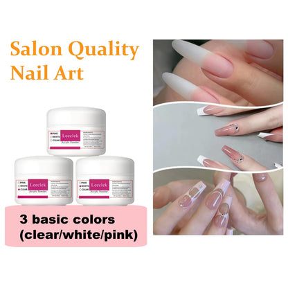 Leeclek Acrylic Nail Kit for Beginners – DIY Nail Art Set