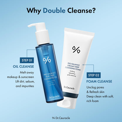 Leegeehaam Pro Balance Cleanser Duo Set – Hydrating Oil & Creamy Foam for All Skin Types