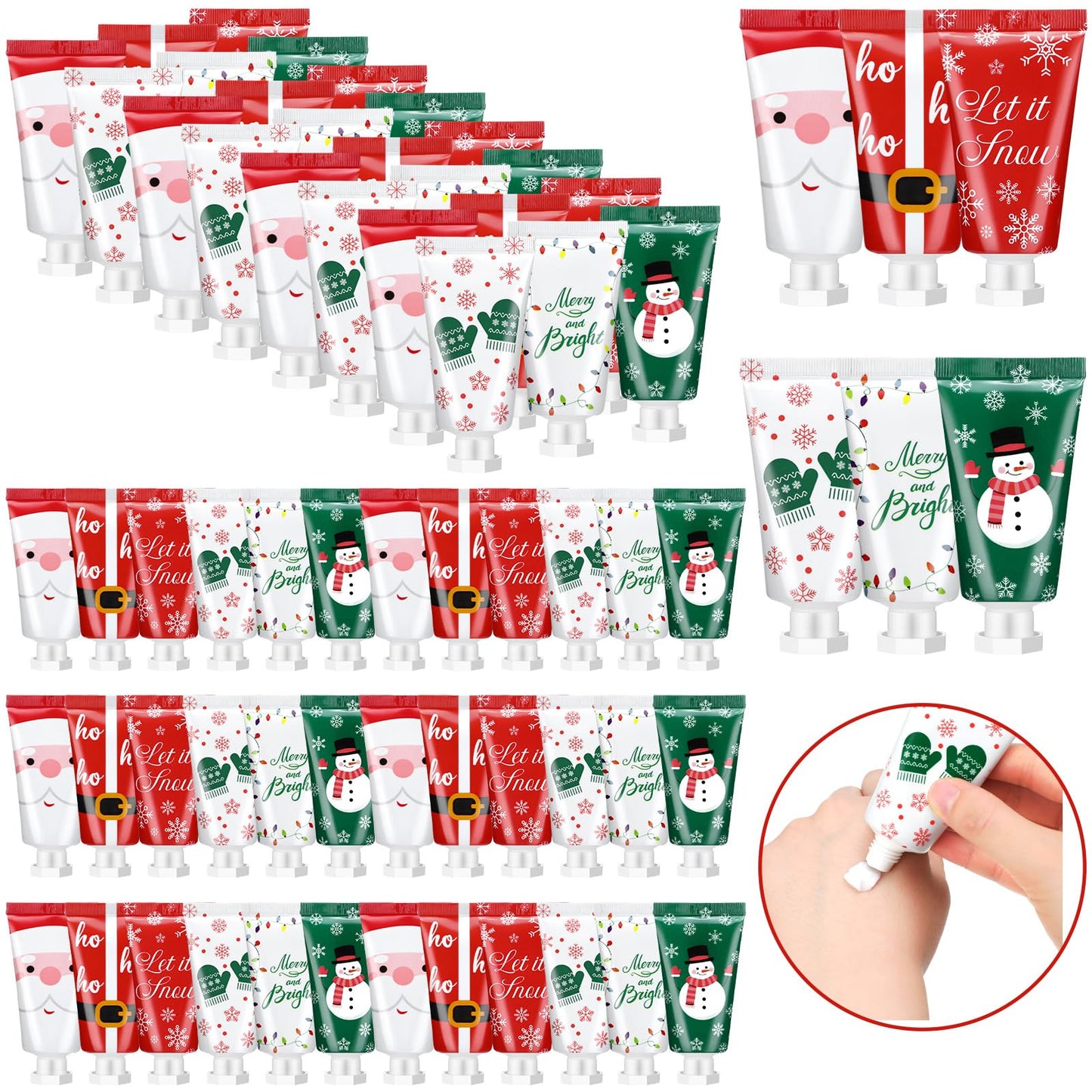 Leelosp 72-Piece Secret Santa Gift Set – 30ml Travel Hand Creams in Festive Scents
