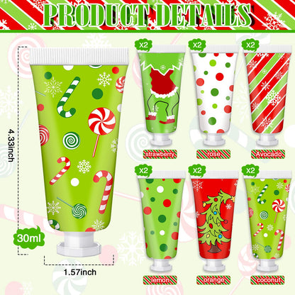 Leelosp 12-Piece Christmas Hand Cream Gift Set | Festive Mini Moisturizers