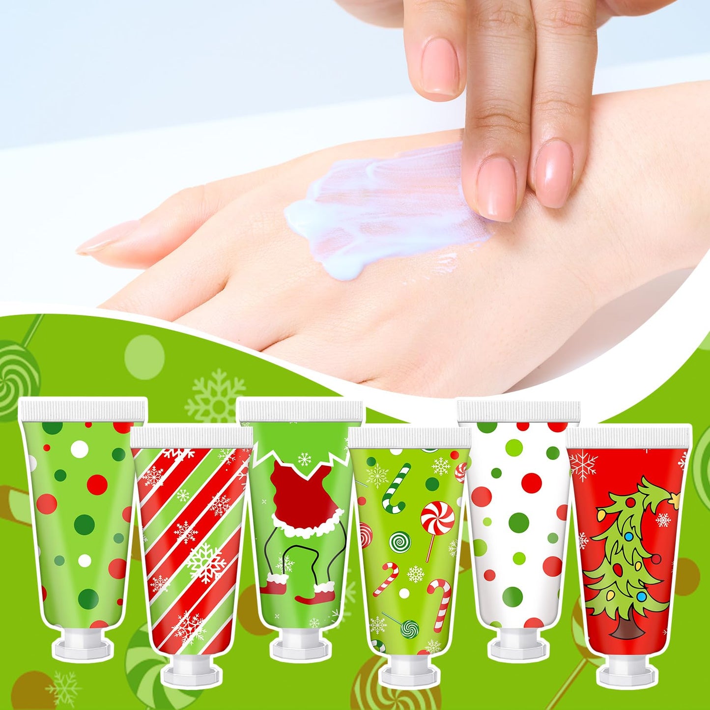 Leelosp 12-Piece Christmas Hand Cream Gift Set | Festive Mini Moisturizers