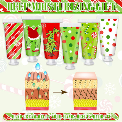 Leelosp 12-Piece Christmas Hand Cream Gift Set | Festive Mini Moisturizers