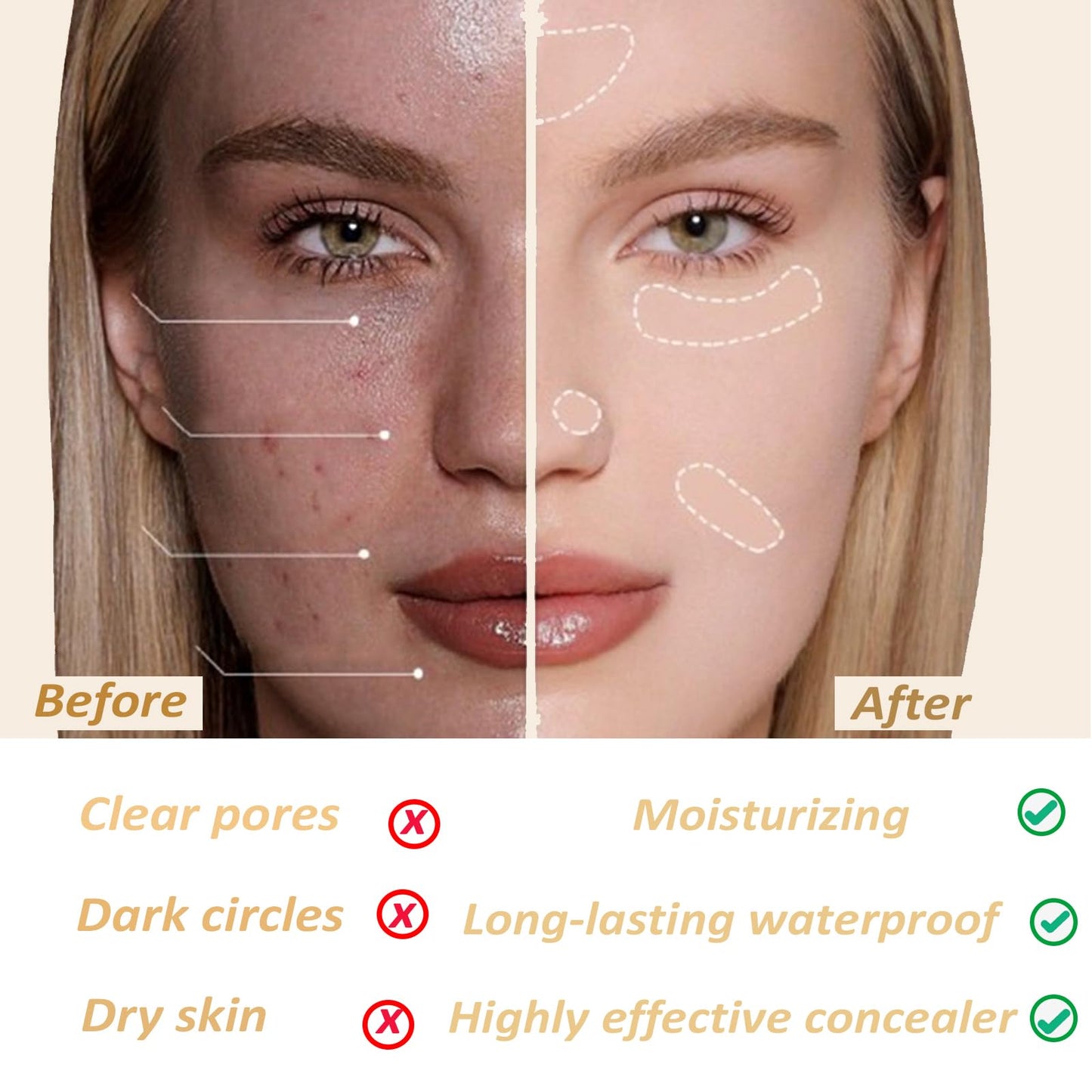 Legacare Foundation 4-in-1 Longwear Color-Changing Foundation for Mature Skin – Neutral (1pc)