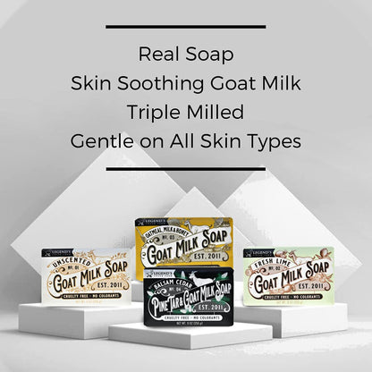 Legend's Creek Farm Goat Milk Soap – Triple Milled Moisturizing Bar for Hands & Body (9 oz)