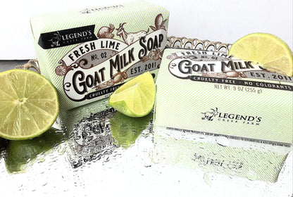 Legend's Creek Goat Milk Soap - Triple Milled 9 oz Fresh Lime