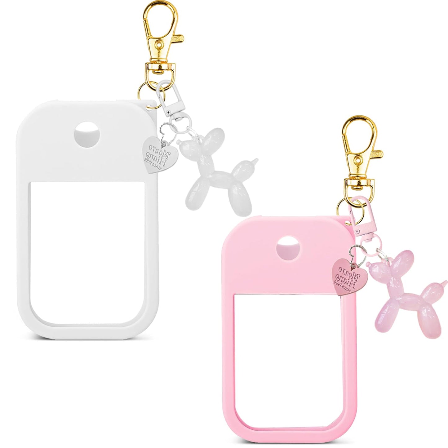 LEISENOR Silicone Case for Touchland Power Mist & Glow Mist — Protective 1 oz Case with 360° Keychain