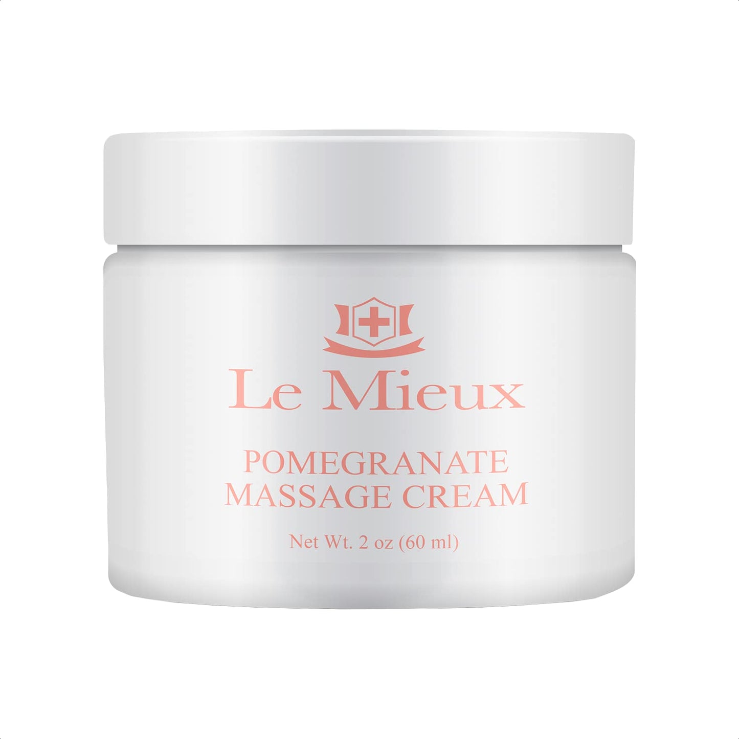Le Mieux Pomegranate Massage Cream – Aromatic Neck & Face Moisturizer with Algae & Hyaluronic Acid