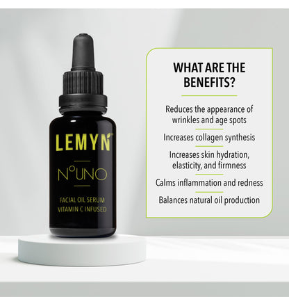 Lemyn Organics Hydrate & Glow Face Oil – Vitamin C Serum, Handcrafted in Santa Barbara