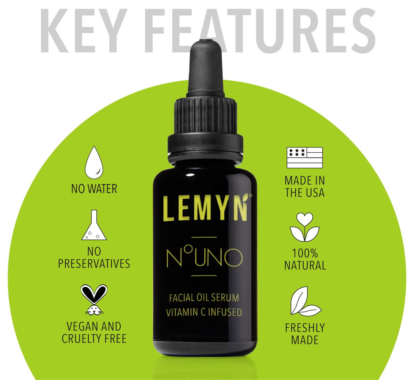 Lemyn Organics Hydrate & Glow Face Oil – Vitamin C Serum, Handcrafted in Santa Barbara