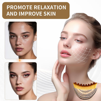 LEPIAOPIAO 2-Pack Lymphatic Contour Face Brush — Ergonomic Dry Drainage Massager