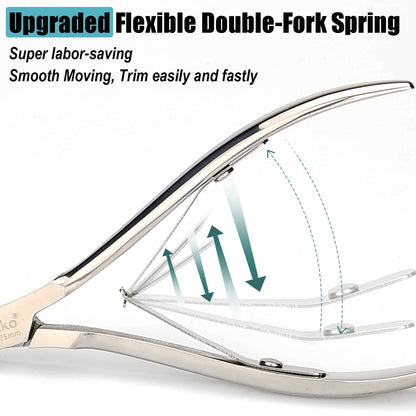 LePinko Professional Cuticle Trimmer Kit – Sharp Nail Nipper for Home Manicure