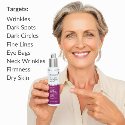 LeVaye Strateva RX Advanced Anti-Aging Serum – Vitamin C, Niacinamide, Natural Retinol, Hyaluronic Acid & Peptides