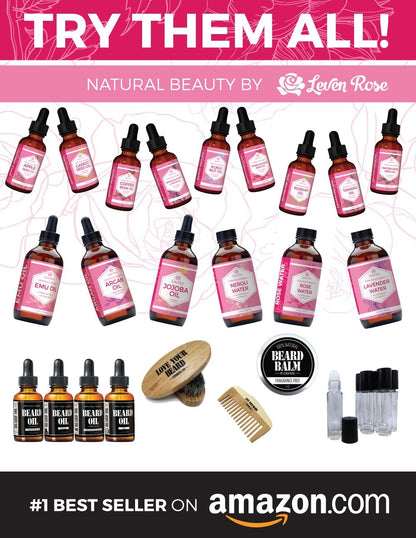 Leven Rose Pomegranate Seed Oil – 100% Pure, Unrefined, Cold-Pressed Moisturizer (1 oz)
